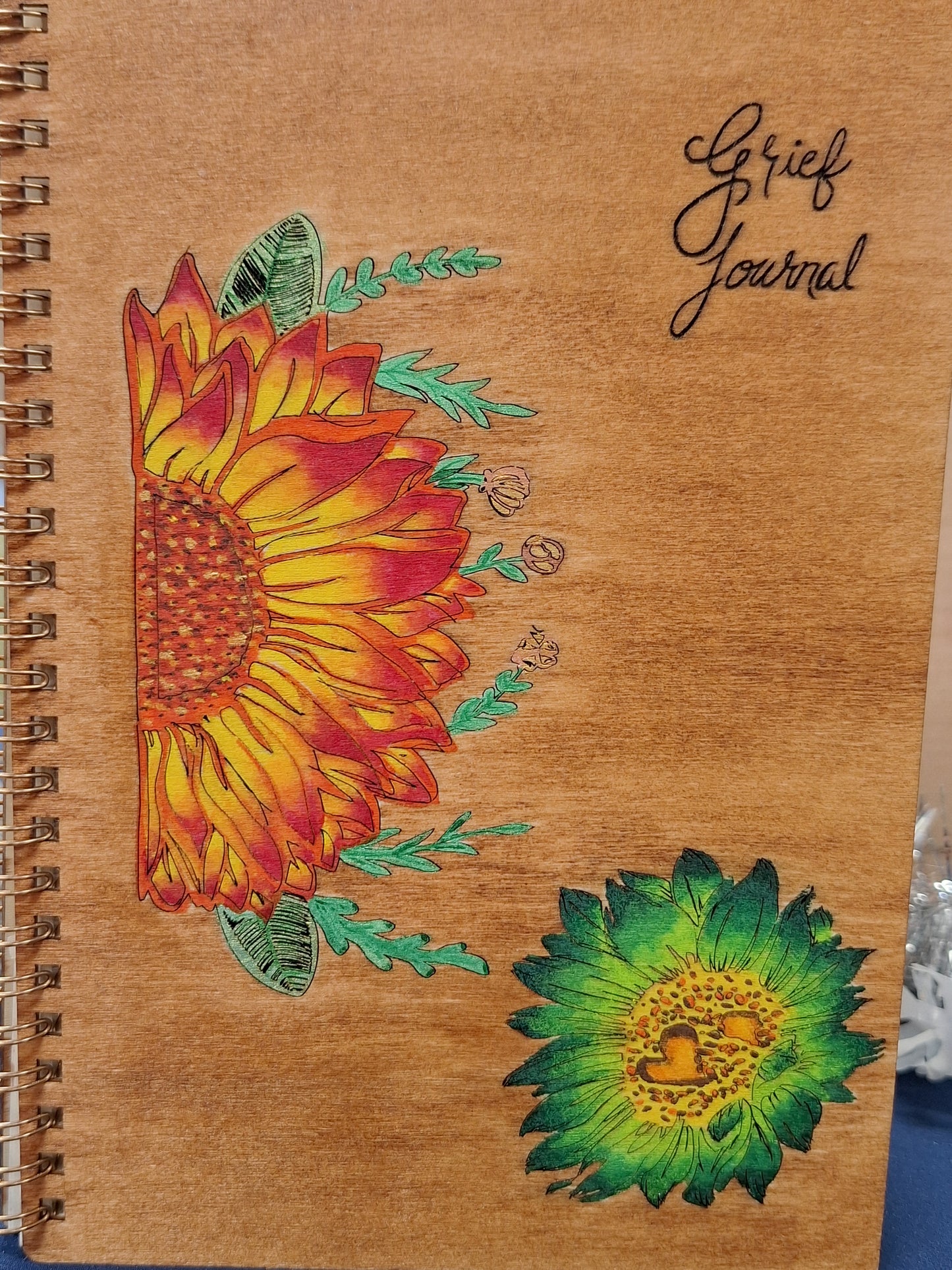 Sunflower Grief Journal