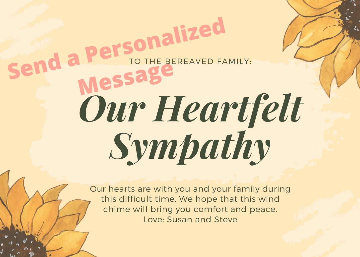 Personalized Sympathy Card