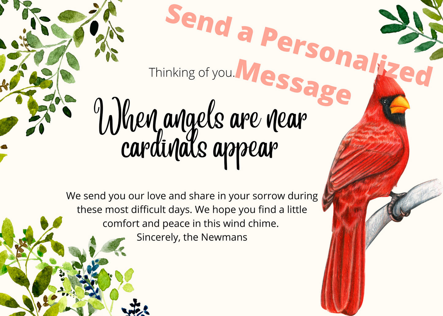 Personalized Sympathy Card