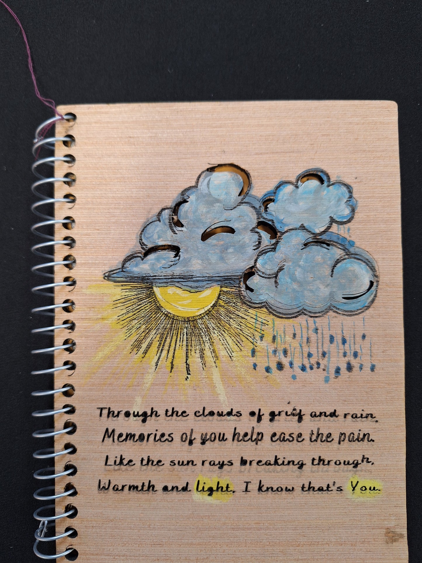 Grief / Memorial Journal - Clouds 4x5.5