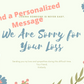 Personalized Sympathy Card