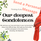 Personalized Sympathy Card