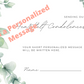 Personalized Sympathy Card